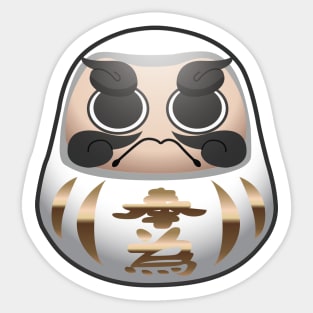 Daruma_White Sticker